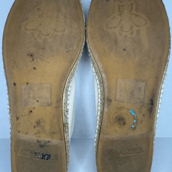 Gucci Beige Canvas Vintage Logo Espadrilles Size 39 Womens - Picture 6 of 9